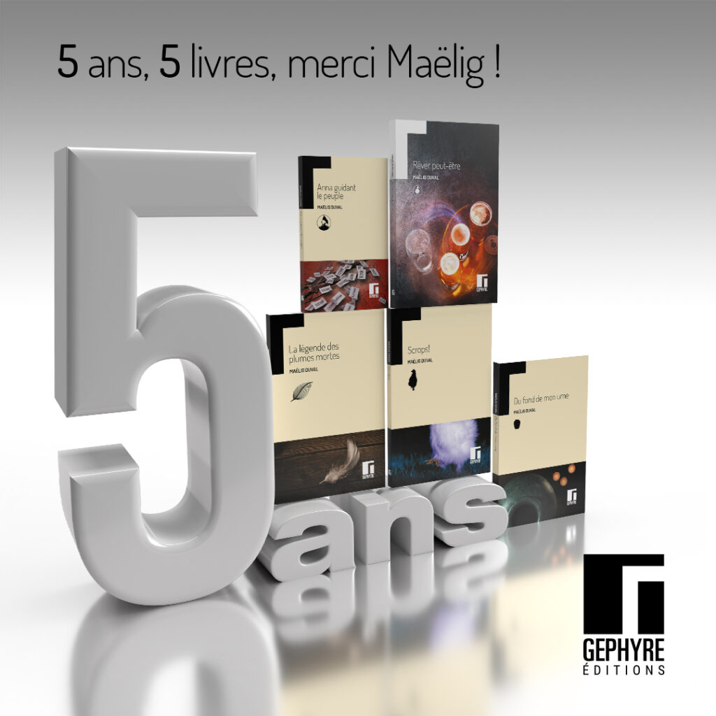 5ans, 5 livres, merci Maëlig !